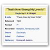 Download track That's How Strong My Love Is