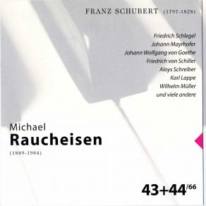 Download track Dithyrambe, D 801 Op. 60 Nr. 2 (Friedrich Von Schiller) Michael Raucheisen