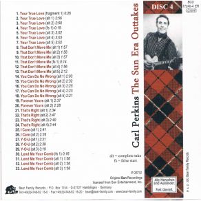 Download track That Don'T Move Me (Alt. 1) Carl Perkins