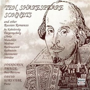 Download track X. Uvy, Moy Stih Ne Bleschet Noviznoy (Sonnet No. 76) Dimitrij Borissovitsch Kabalevsky
