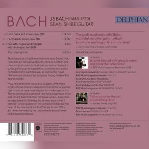Download track Suite In C Minor, BWV 997 (Arr. For Guitar): III. Sarabande Sean Shibe
