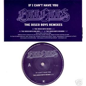 Download track If I Cant Have You (The Disco Boys Rework) Bee Gees