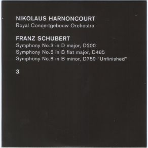 Download track Symphony No. 8 In B Minor, D 759 (Unfinished): II. Andante Con Moto Nikolaus Harnoncourt, Royal Concertgebouw Orchestra