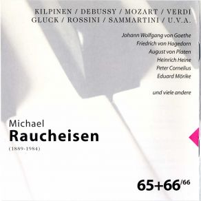 Download track Der Frühling, Op. 65 Nr. 2 (Johann Nicolaus Götz) Michael Raucheisen